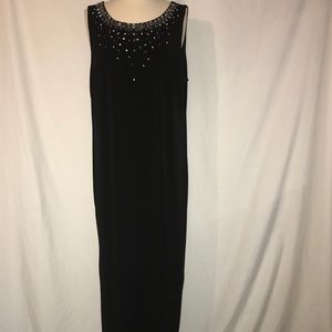 6th & Lane floor length black evening dress